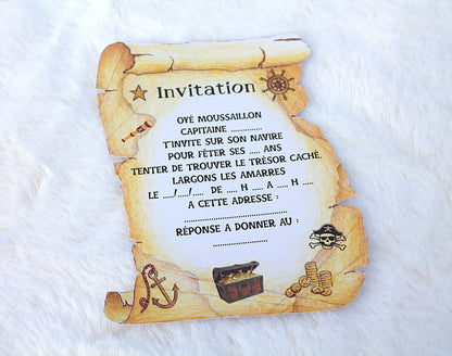 Box Anniversaire Pirate Personnalisée - Kit Complet