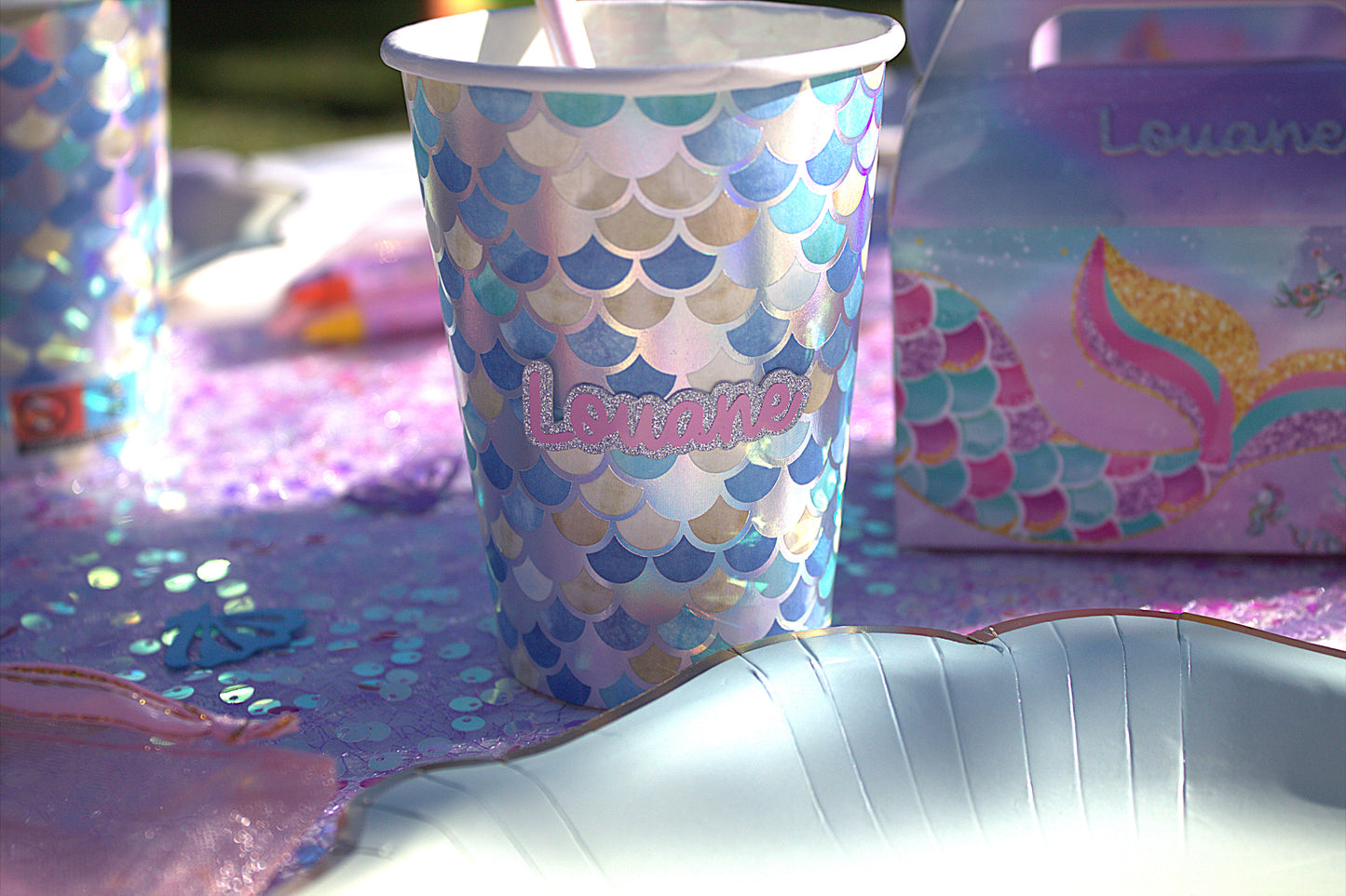 Box Anniversaire Sirène Personnalisée - Kit Complet