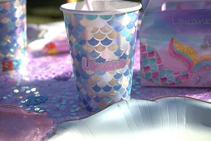 Box Anniversaire Sirène Personnalisée - Kit Complet