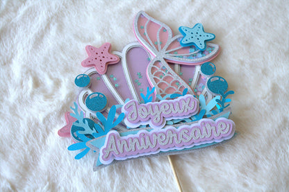 Box Anniversaire Sirène Personnalisée - Kit Complet