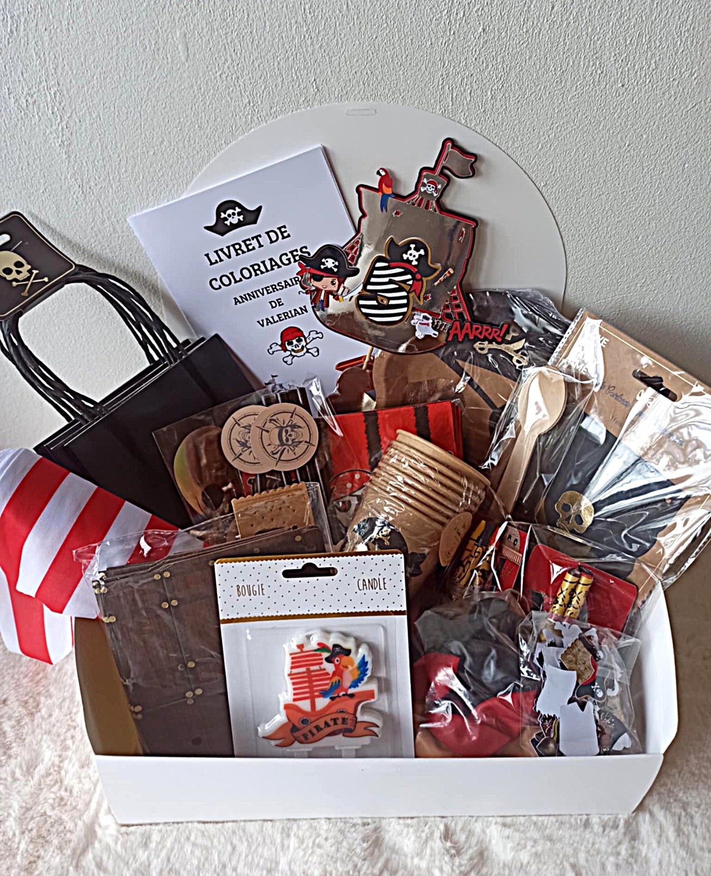 Box Anniversaire Pirate Personnalisée - Kit Complet