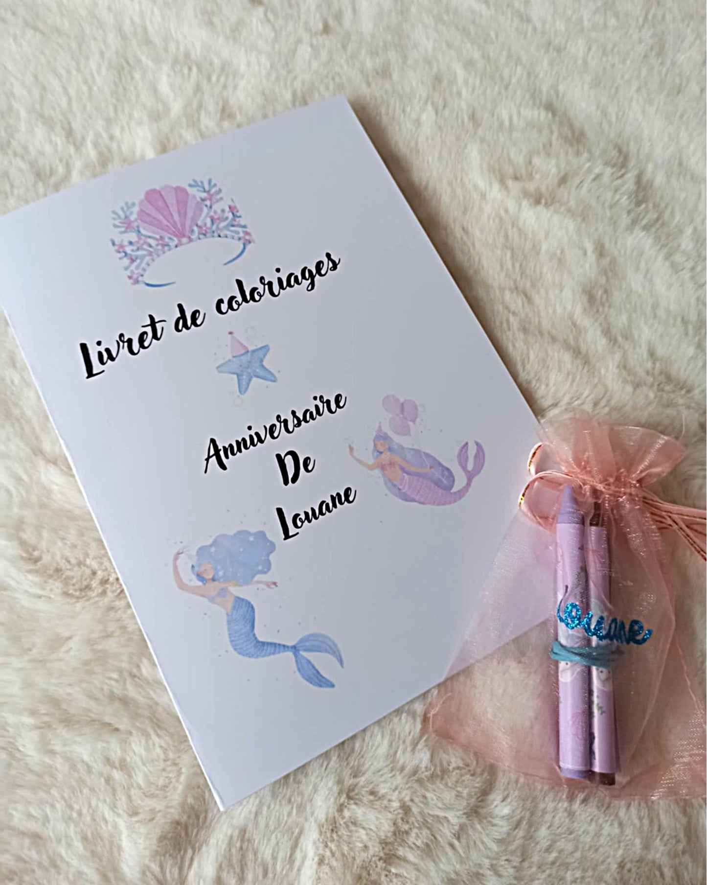 Box Anniversaire Sirène Personnalisée - Kit Complet