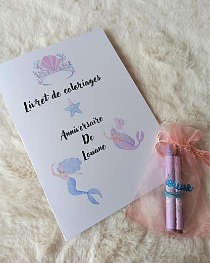 Box Anniversaire Sirène Personnalisée - Kit Complet